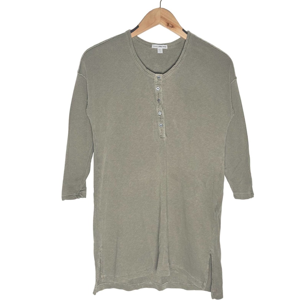 James Perse Standard | Women | Supima Cotton Exposed Seam Popover Top | Size 1